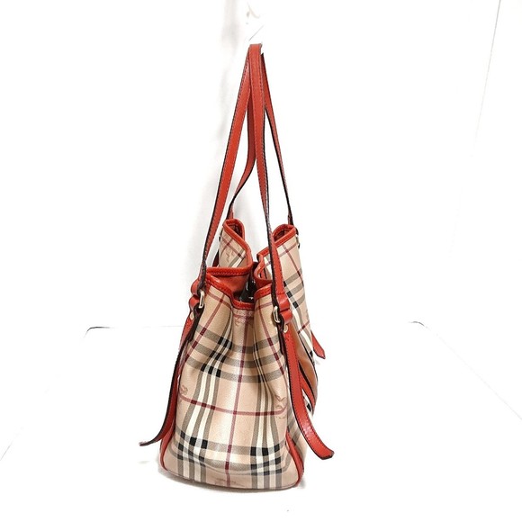 Burberry Tote Bag Pattern Tan Plaid - Picture 1 of 10